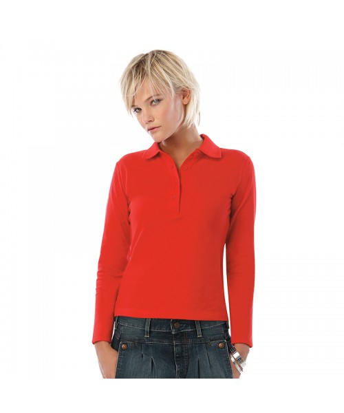 Plain long sleeve /women Safran pure B&C 180 GSM